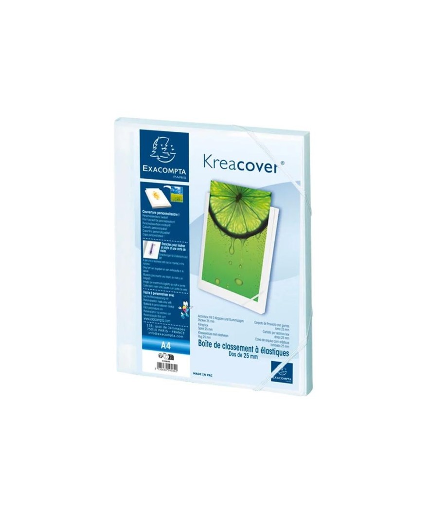 Boite class D25mm PP Blanc Krea Cover