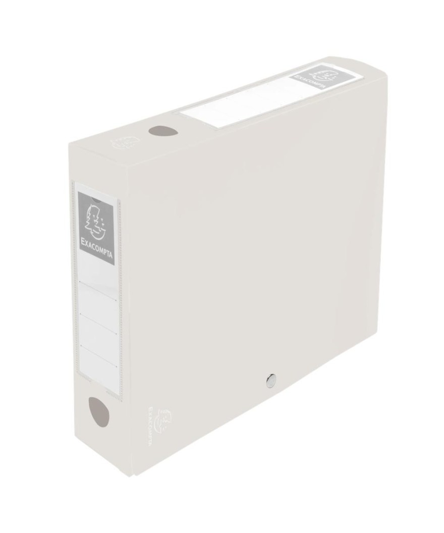 Boite pression D60 A4 PP recyclé Titane