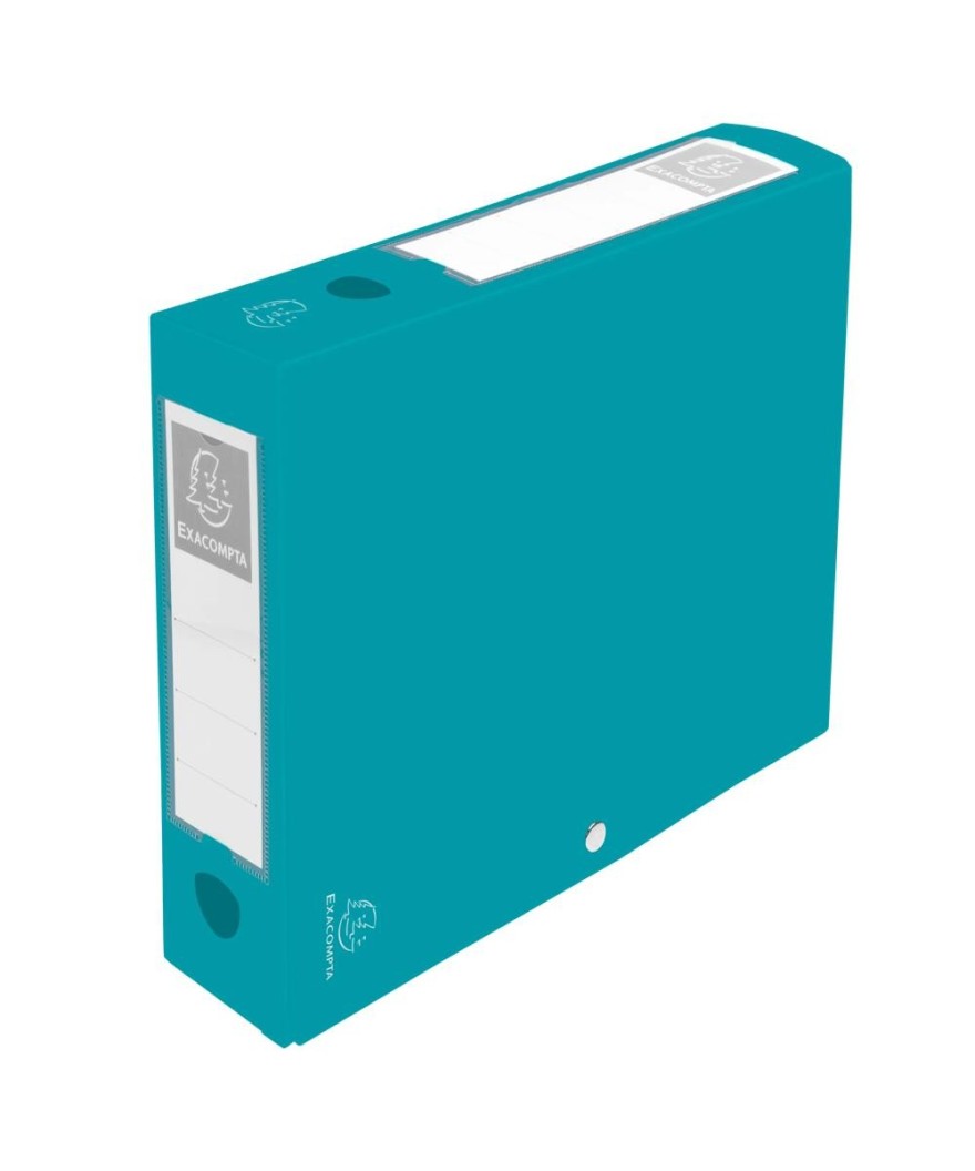 Boite pression D60 A4 PP recyclé Titane