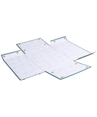 Boite rangement à plat A5+ bleu canard