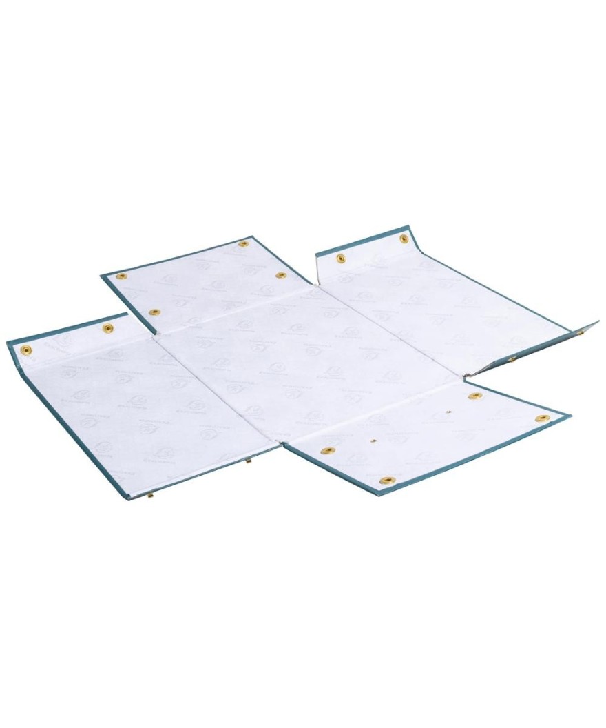 Boite rangement à plat A5+ bleu canard