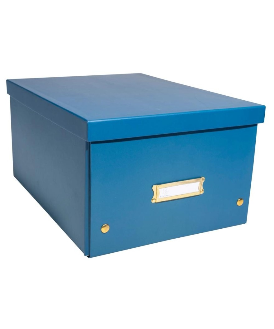 Boite rangement à plat A4+ bleu de Frce