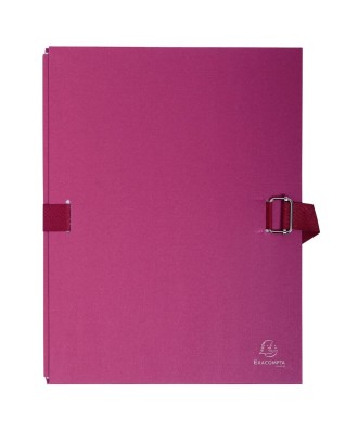 Chemise Pap.toilé sangle + rab.Bordeaux