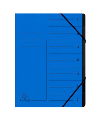 Trieur agrafé int. noir 7 comp.