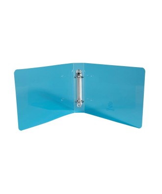 Classeur 165x240 2anx 25mm Crystal bleu