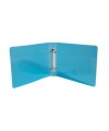 Classeur 165x240 2anx 25mm Crystal bleu