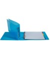 Classeur 165x240 2anx 25mm Crystal bleu