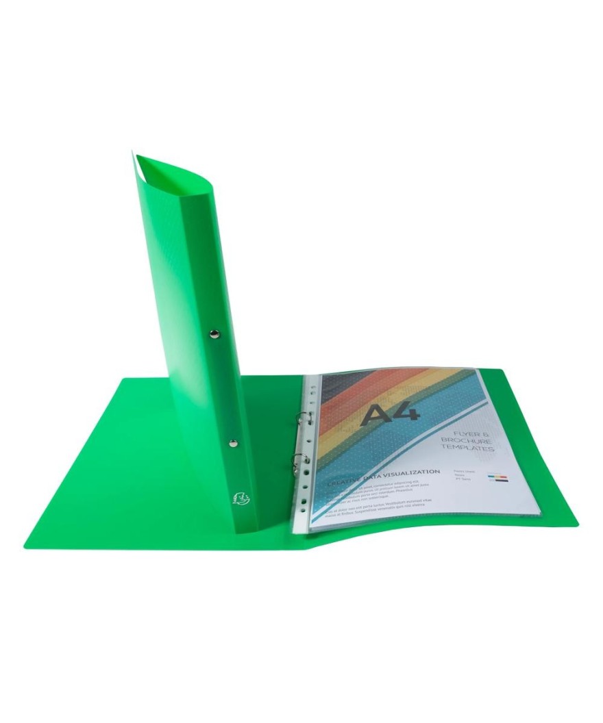 Classeur OPAK PP 2 anx 15mm A4 vert cl.