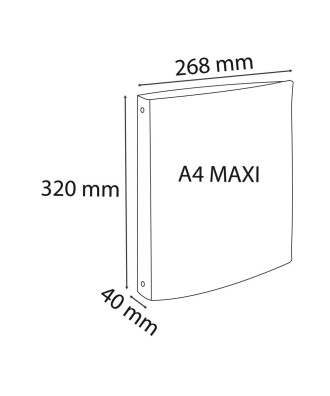 Classeur 2an 30mm PP A4 SKANDI coul.as