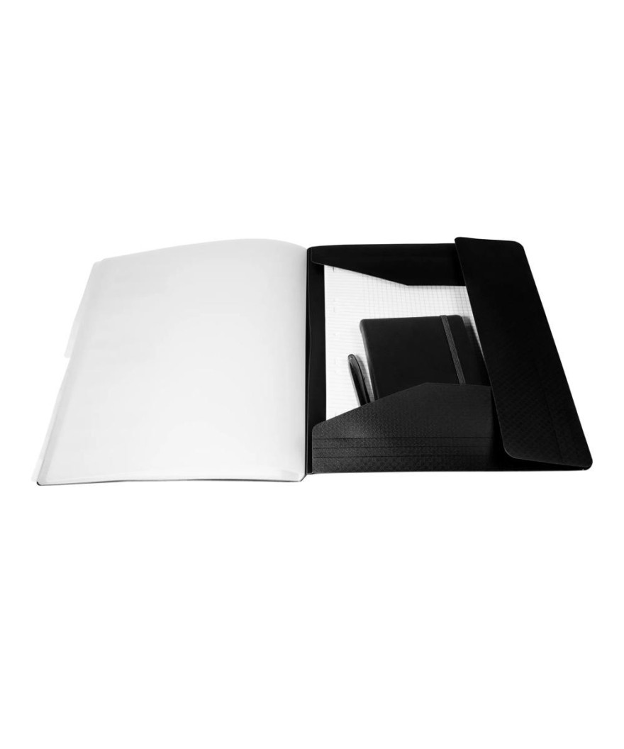 Trieur 12 comp 3 rabats PP Noir