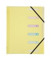 Trieur PP 6 compartiments Chrom.Pastel