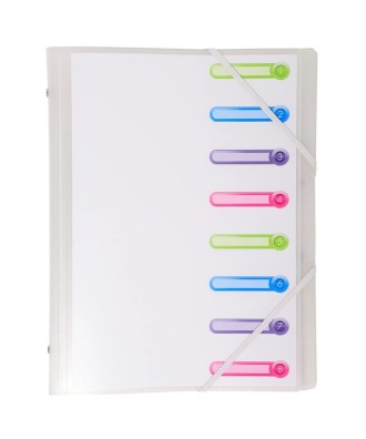 Trieur 3 rab. 8 comp PP Chromaline blanc