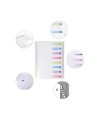 Trieur 3 rab. 8 comp PP Chromaline blanc