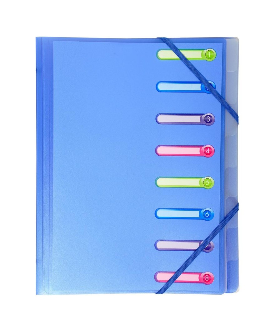 Trieur 3 rabats 8 comp PP Chromaline