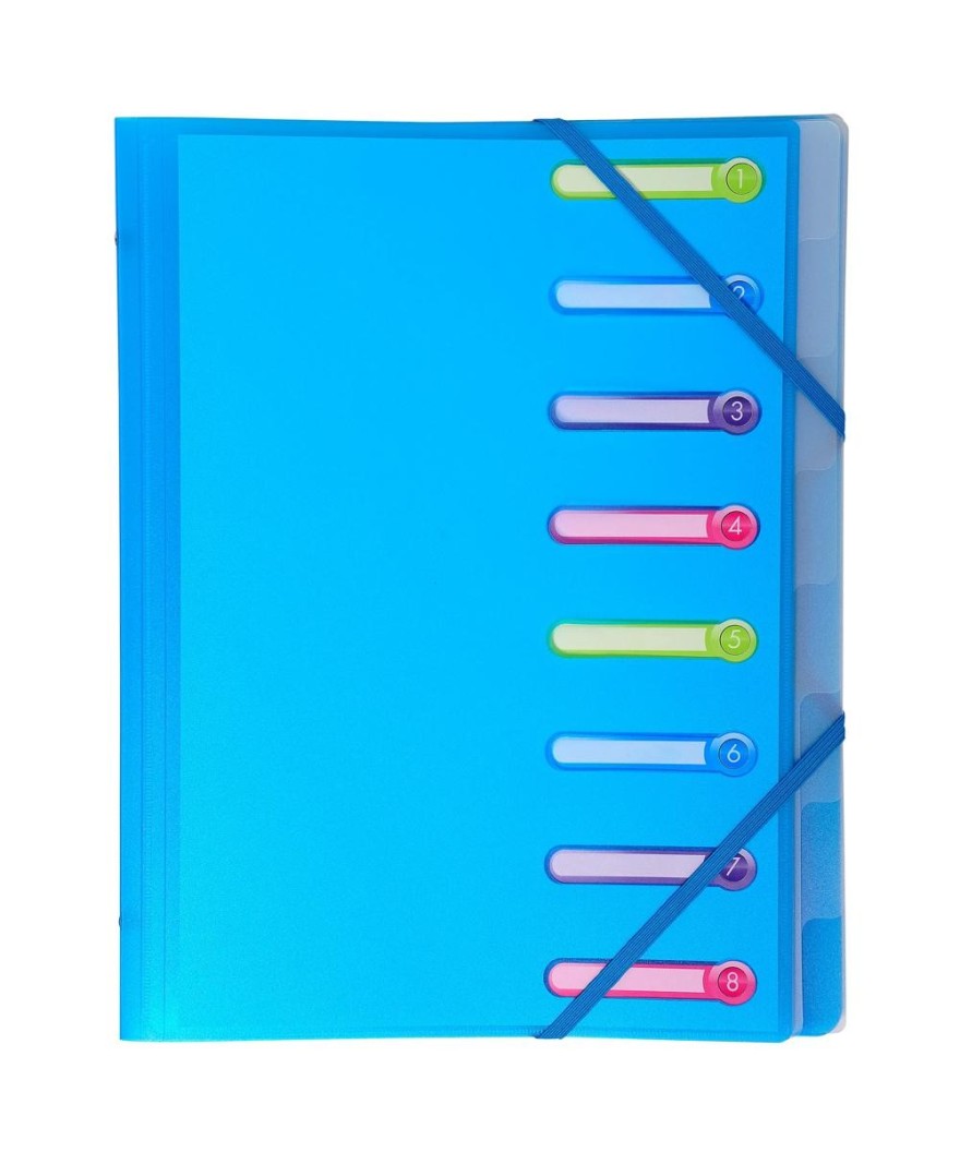 Trieur 3 rabats 8 comp PP Chromaline