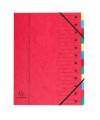 Trieur dos extensible 12 comp 4 coul ass