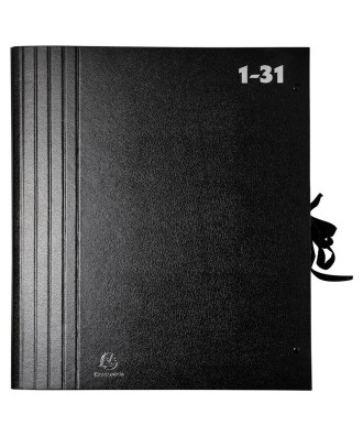 Trieur accordéon Gd cap. 1-31 Noir