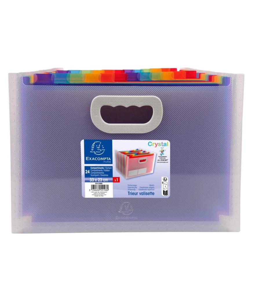 Trieur valisette+poignée 24comp. CRYSTAL