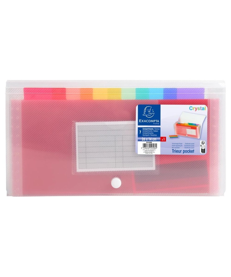 Trieur pocket PP 7 Comp.14x26 CRYSTAL
