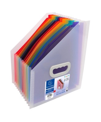 Porte-revues à 12 compart. PP Crystal