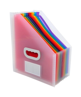 Porte-revues à 12 compart. PP Crystal