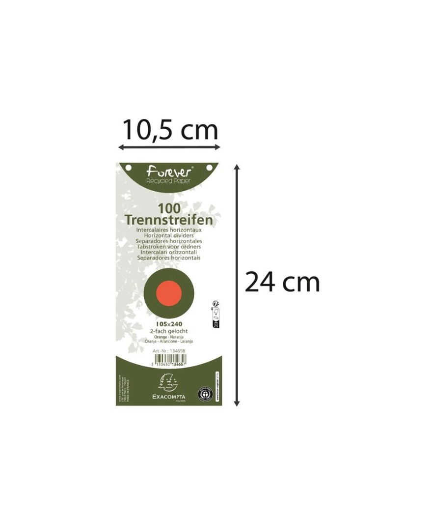 100 F.Interc.105x240 Recycl Orange 2Perf