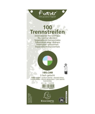 Pq 100 fiches Interc.recycl. 105x240 Ass