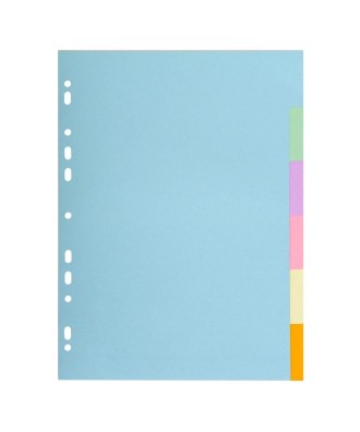 INTERCAL.CARTE FORTE A4 6P.Coul Pastel