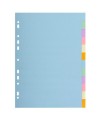 INTERC.CARTE FORTE A4 12P.Coul Pastel
