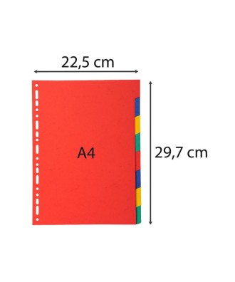 Intercalaire 8 pos.CARTE MARBREE A4