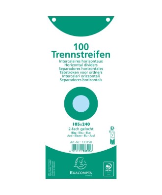 100 F. intercal. 105/240 bleu perf S/F