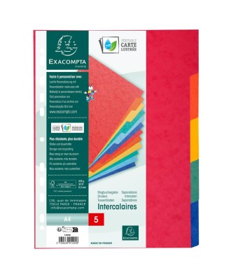 INTERCAL. A4 CARTE LUSTREE 5 POSITIONS