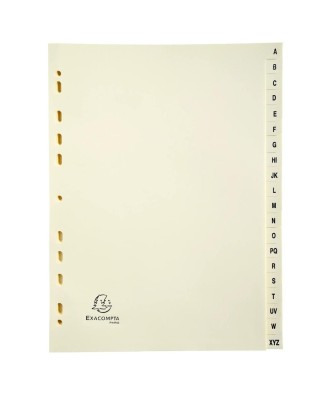 INTERCAL.CARTE PEAU A4 20 POS. A-Z
