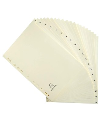 INTERCAL.CARTE PEAU A4 20 POS. A-Z