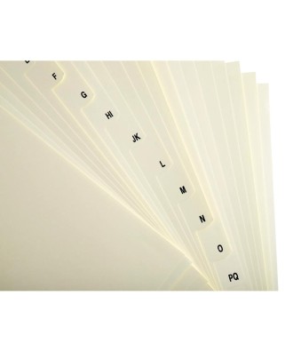INTERCAL.CARTE PEAU A4 20 POS. A-Z