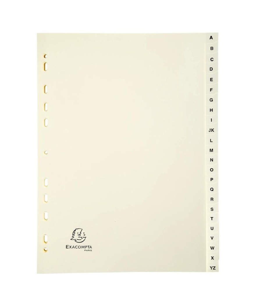 INTERCAL.CARTE PEAU A4 24 POS. A-Z