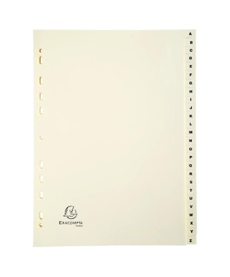 INTERCAL. CARTE PEAU A4 26 POS. A-Z