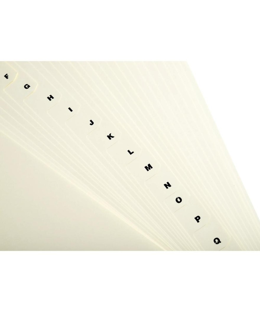 INTERCAL. CARTE PEAU A4 26 POS. A-Z