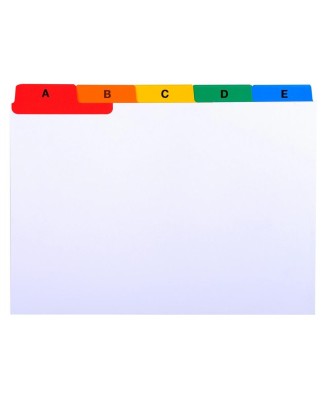 Fiches intercalaires A-Z 25 onglets A6