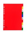 Intercalaires 1-10 A4 PP onglets imprimé