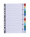 Intercalaires 1-12 A4 PP onglets imprim.