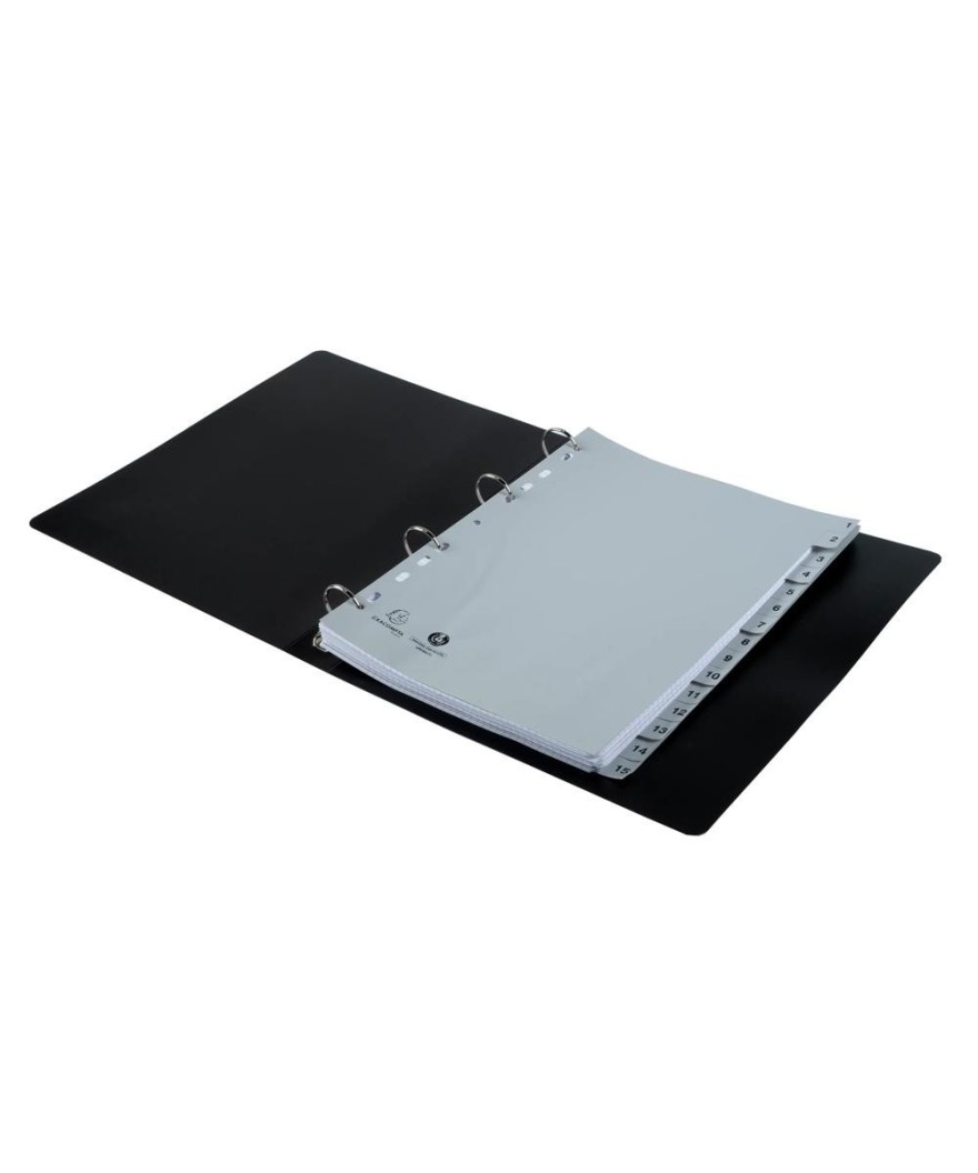 Intercal.impr.A4 Num.1-15 PP recycl gris