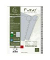 Intercalaires PP recycl gris A4 20p A-Z