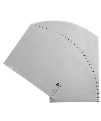 Intercalaires 1-31 A4 PP gris ongl.impr.