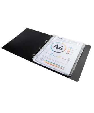 Intercalaires 1-12 A4+ PP gris ongl.imp.