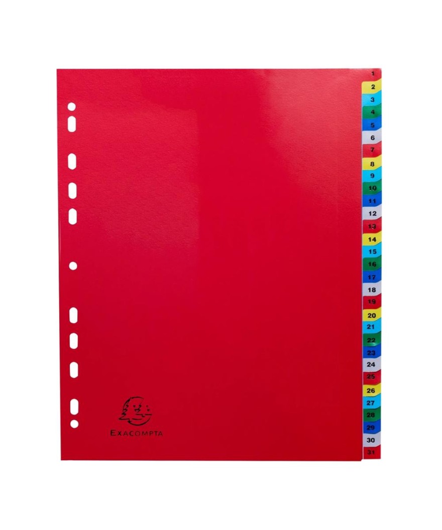 Intercalaires 1-31 A4+ PP onglets impr.