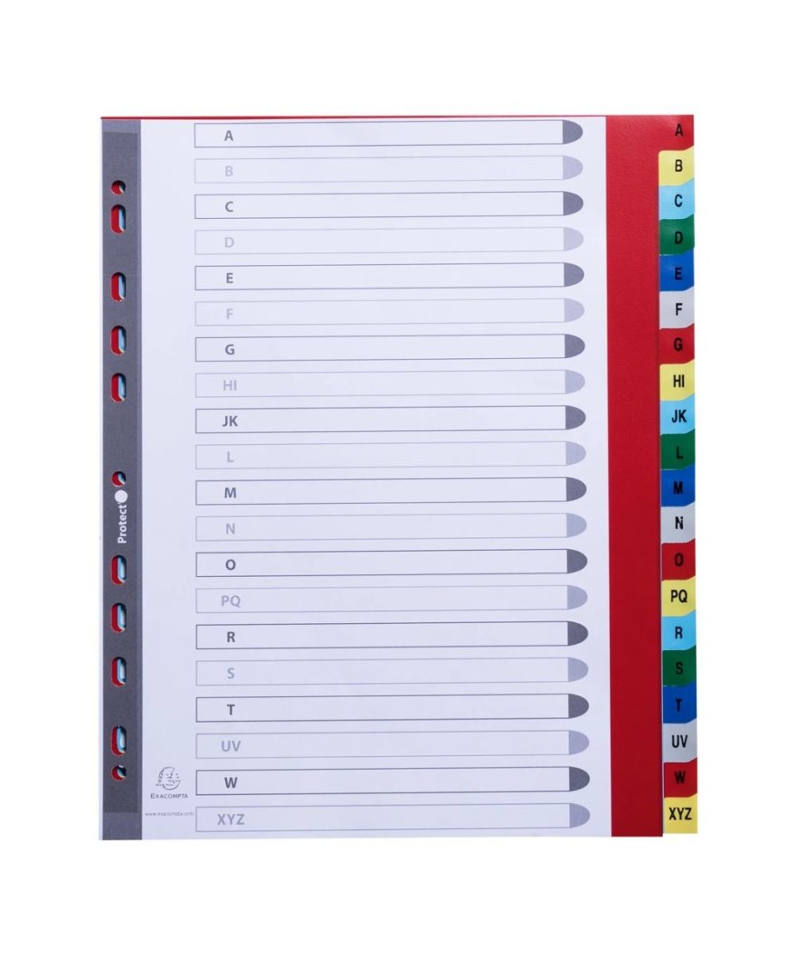 Intercalaires A-Z A4+ PP onglets impr.