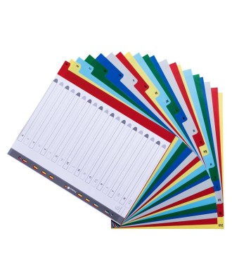 Intercalaires A-Z A4+ PP onglets impr.