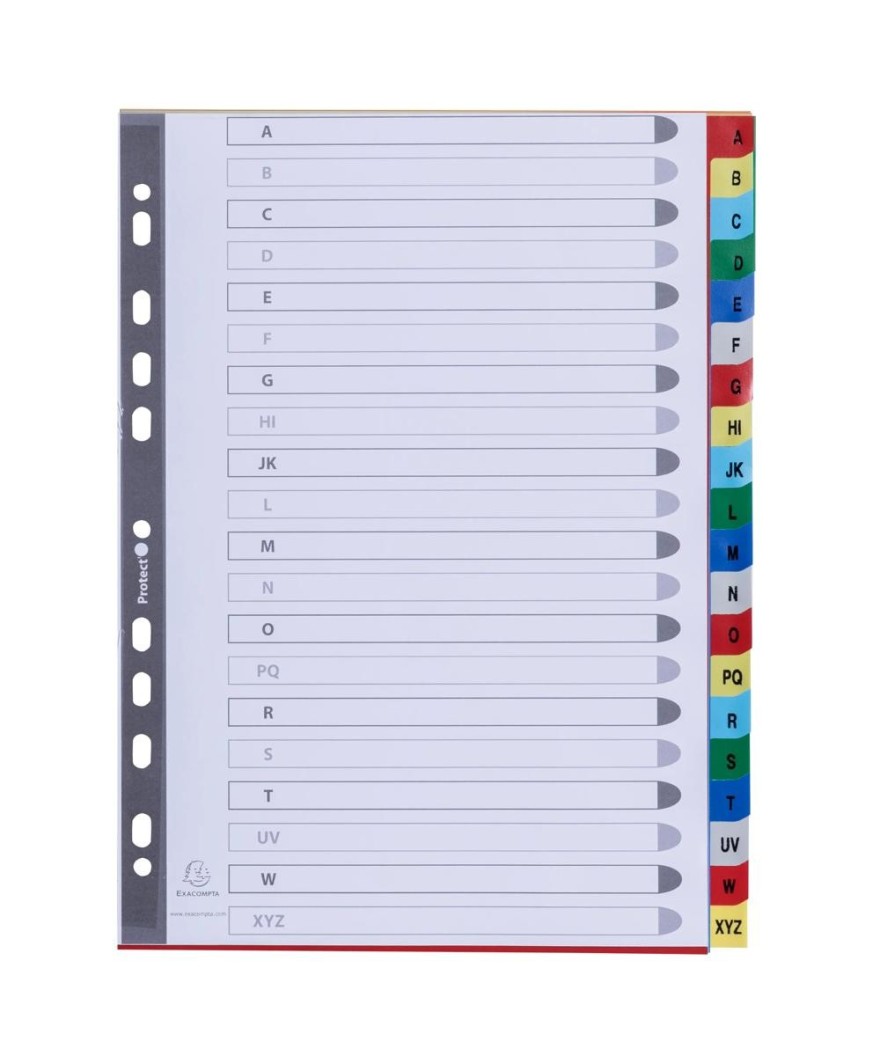 Intercal.A4 Alpha A-Z 20 PP coul.+ index
