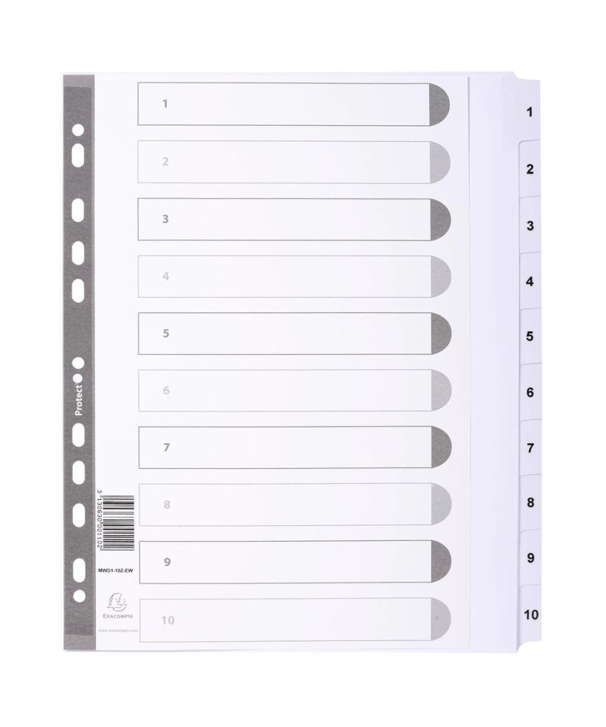 Intercal.carte blanche A4+ 10 Pos.1-10